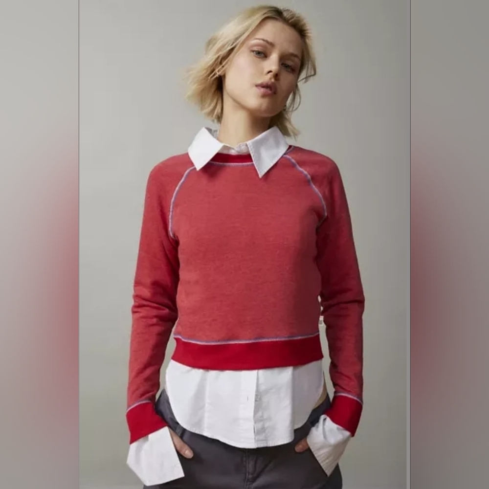 UO BDG Bryson Cropped Crew Neck Sweatshirt NWOT